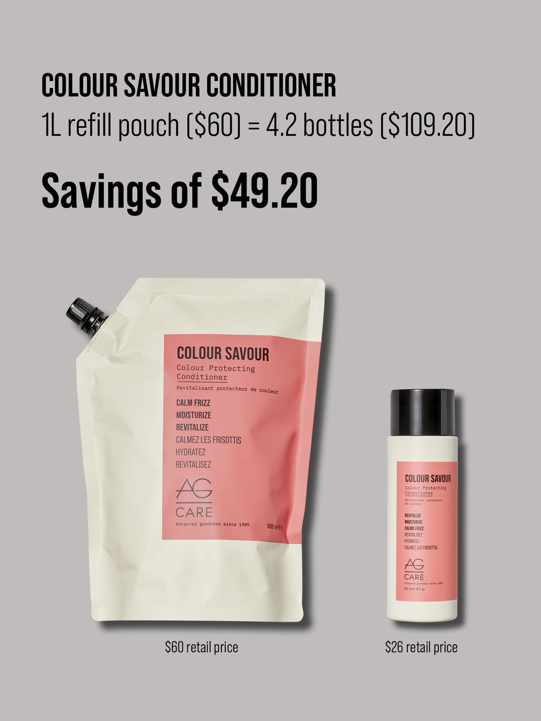 COLOUR SAVOUR Colour Protecting Conditioner 1L Refill
