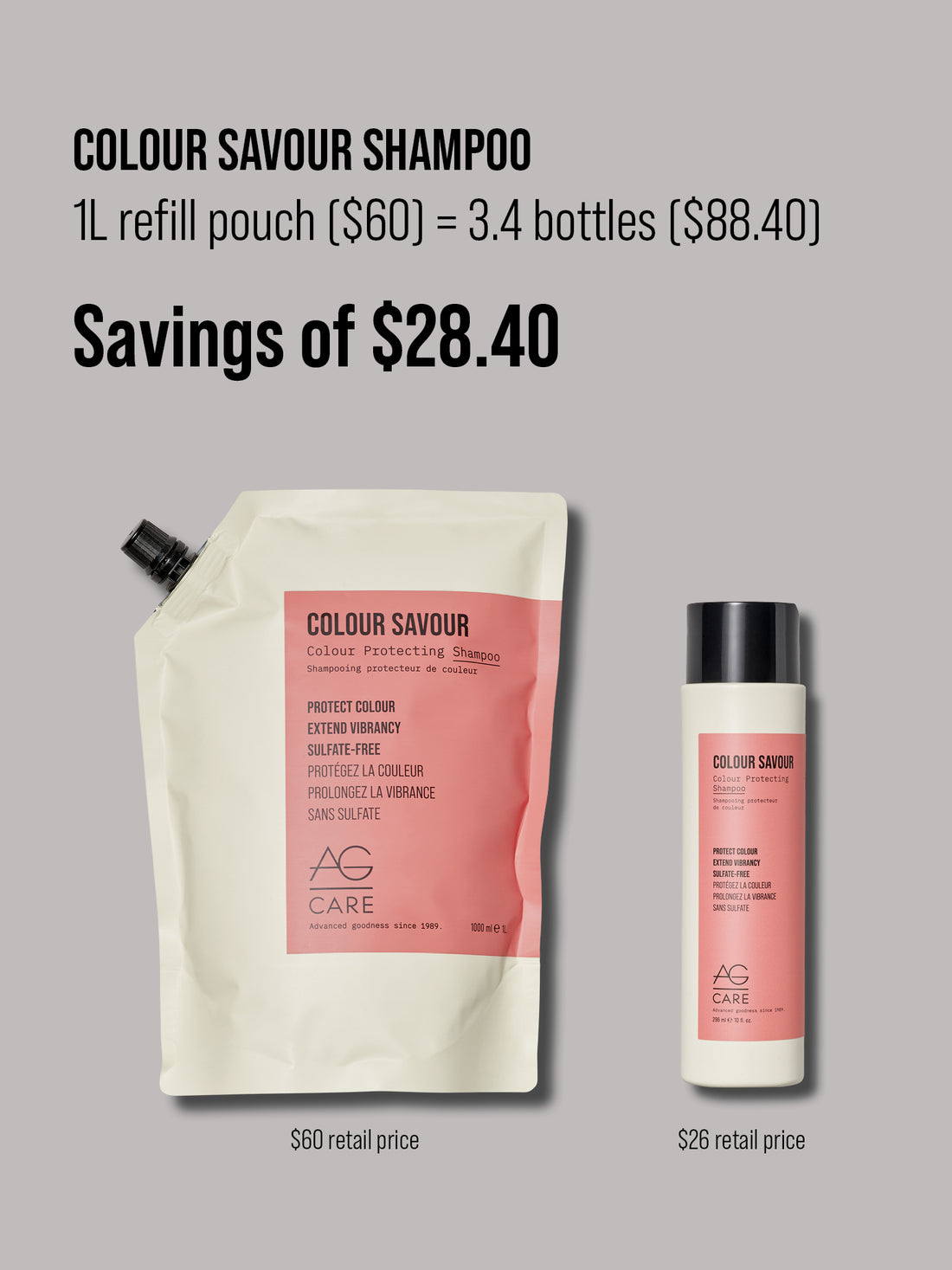COLOUR SAVOUR Colour Protecting Shampoo 1L Refill