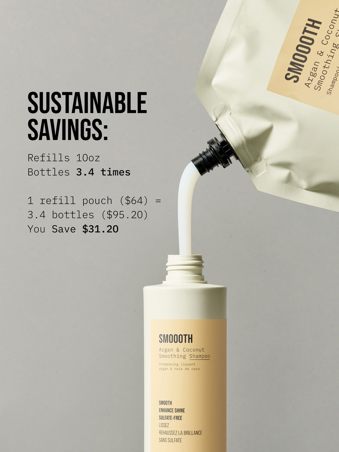 SMOOOTH Argan & Coconut Smoothing Shampoo