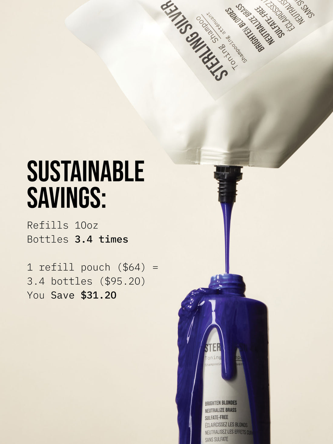 STERLING SILVER Toning Shampoo